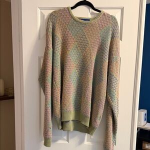 Tail Pastel Diamond Pattern Sweater